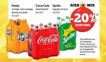 Fanta, cocacola, sprite