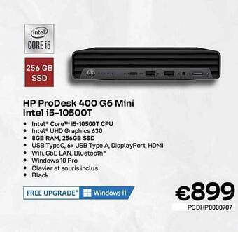 CompuDeals Hp prodesk 400 g6 mini intel i5 aanbieding