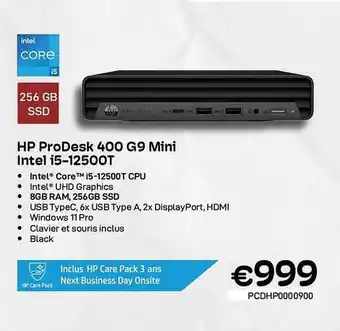 CompuDeals Hp prodesk 400 g6 mini intel i5 aanbieding