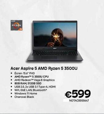 CompuDeals Acer aspire 5 amd ryzen 5 aanbieding