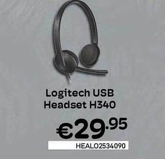 CompuDeals Logitech usb headset h340 aanbieding