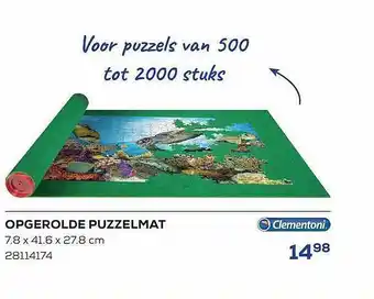 Opgerolde puzzelmat