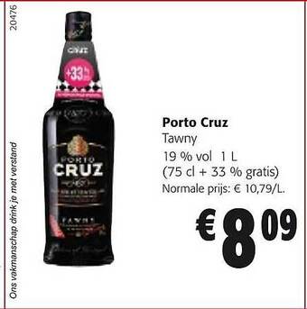 Colruyt Porto cruz tawny aanbieding