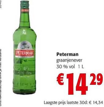 Colruyt Peterman graanjenever aanbieding