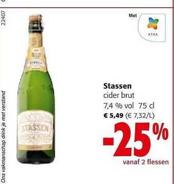 Colruyt Stassen cider brut aanbieding