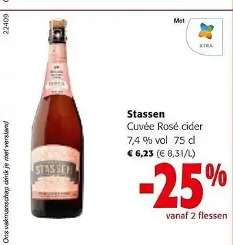 Colruyt Stassen cuvée rosé cider aanbieding