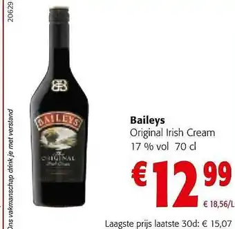 Colruyt Baileys original irish cream aanbieding