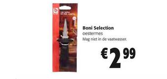 Colruyt Boni selection oestermes aanbieding
