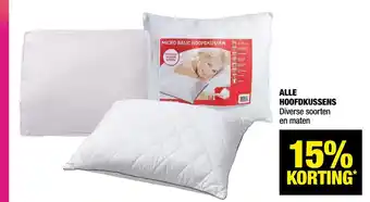 Alle Hoofdkussens 15% Korting