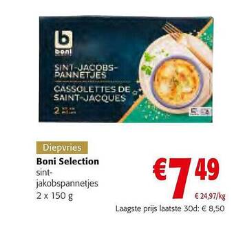 Colruyt Boni selection sintjakobsnoten aanbieding