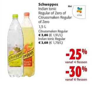 Colruyt Schweppes indian tonic aanbieding