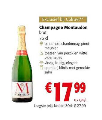 Colruyt Champagne montaudon aanbieding