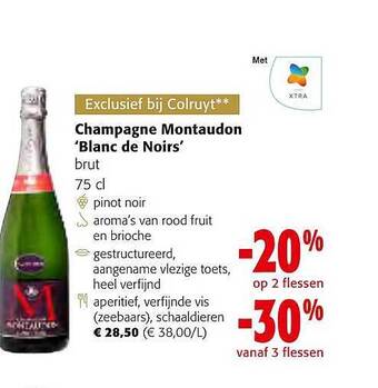 Colruyt Champagne montaudon blanc de noirs aanbieding