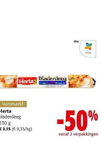 Colruyt Herta bladerdeeg aanbieding