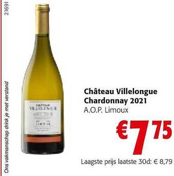 Colruyt Château villelongue chardonnay aanbieding