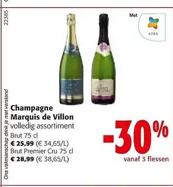 Colruyt Champagne marquis de villon aanbieding