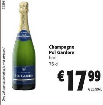 Colruyt Champagne pol gardere aanbieding