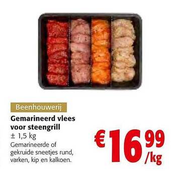 Gemarineerd vlees voor steengrill