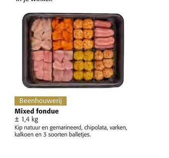 Colruyt Mixed fondue aanbieding