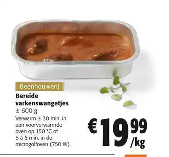 Colruyt Bereide varkenswangetjes aanbieding