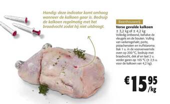 Colruyt Verse gevulde kalkoen aanbieding