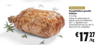 Colruyt Voorgebakken gevulde kalkoen aanbieding