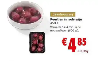 Colruyt Peertjes in rode wijn aanbieding