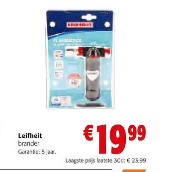 Colruyt Leifheit brander aanbieding