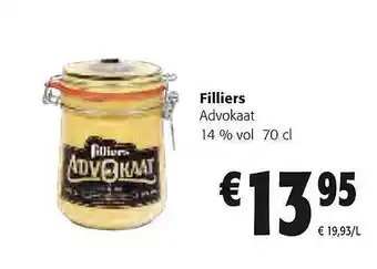 Colruyt Filliers advokaat aanbieding