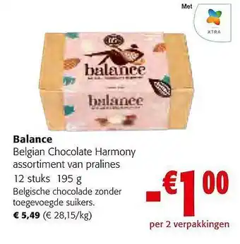 Balance belgian chocolate harmony assortiment van pralines