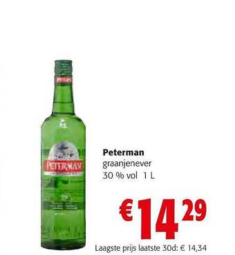 Colruyt Peterman graanjenever aanbieding