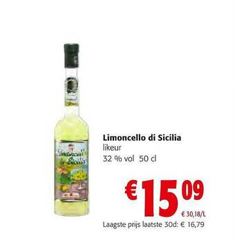 Colruyt Limoncello di sicilia likeur aanbieding