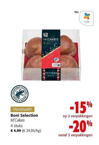 Colruyt Boni selection m'cakes aanbieding