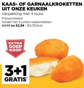 Jumbo Kaas- of garnaalkroketen uit onze keuken aanbieding