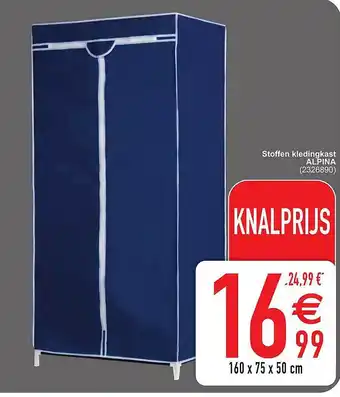 Cora Stoffen kledingkast alpina aanbieding