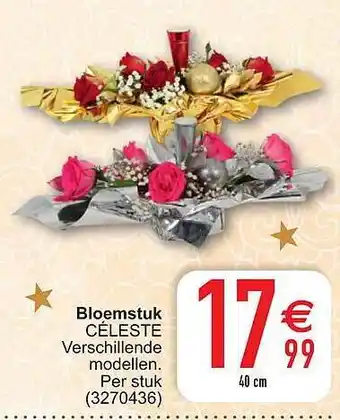 Cora Bloemstuk céleste aanbieding