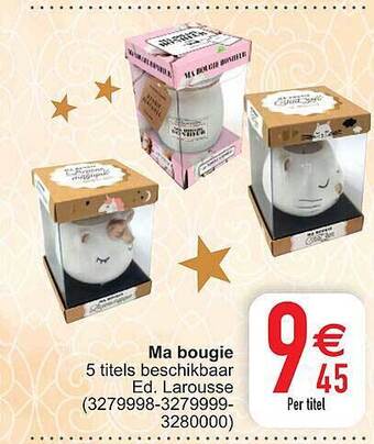 Cora Ma bougie aanbieding