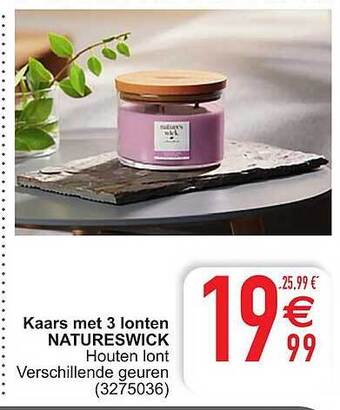Cora Kaars met 3 lonten natureswick aanbieding