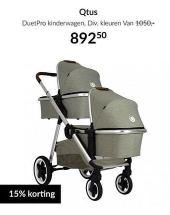 Qtus duetpro kinderwagen