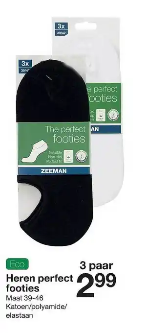 Zeeman Herren perfect footies aanbieding