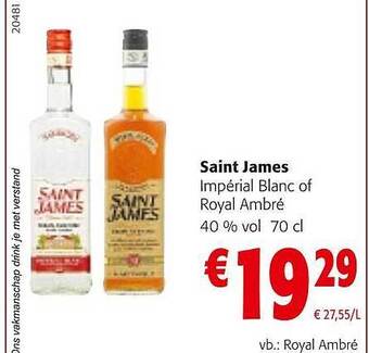 Colruyt Saint james impérial blanc of royal ambré aanbieding
