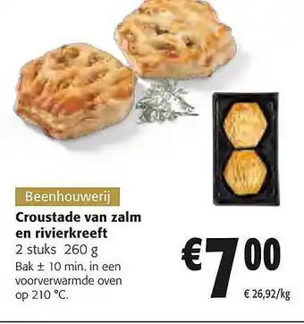 Colruyt Croustade van zalm en rivierkreeft aanbieding