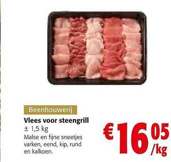 Colruyt Vlees voor steengrill aanbieding