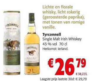 Tyrconnell single malt irish whiskey