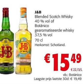 Colruyt J&b blended scotch whisky aanbieding