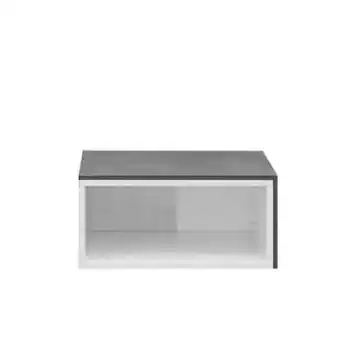 Leen Bakker Symbiosis salontafel rostoya - wit/betongrijs - 35x70x40 cm - Leen Bakker aanbieding