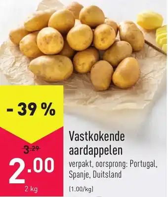 ALDI Vastkokende aardappelen 2kg aanbieding
