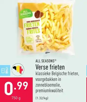 ALDI All seasons Verse friten 750g aanbieding