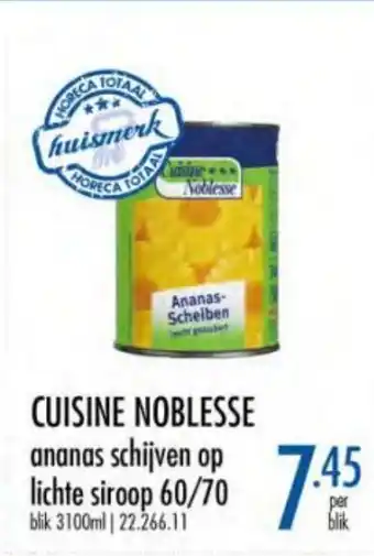 Horeca totaal Cuisine Noblesse aanbieding