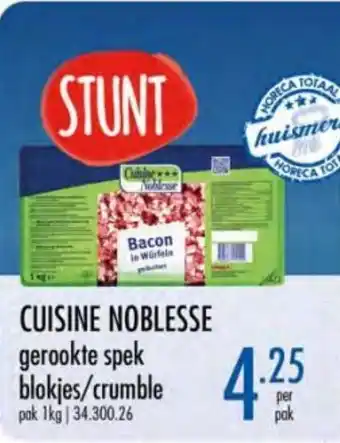 Horeca totaal Cuisine Noblesse gerookte spek blokjes/crumble aanbieding